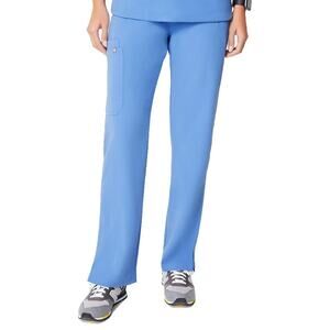 Figs Kade Cargo Scrub Pants Womens Size M Blue High Rise Nurse Medical Soft